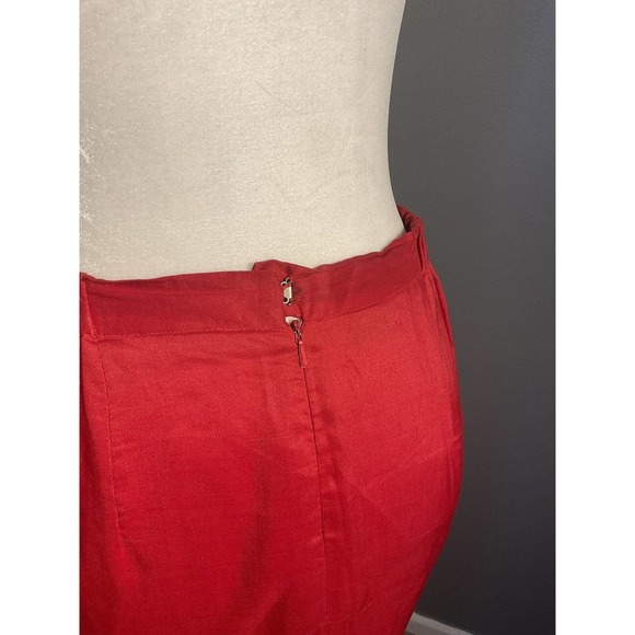 Vintage 2 Piece Harmony New York Outfit Size 16 Beautiful Red And Gold Lined - Picture 11 of 11